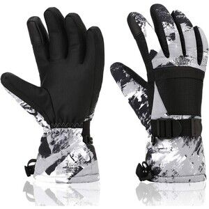 Ski Gloves, Yidomto Winter Waterproof Warm Touchscreen Snow unisex Gloves Large